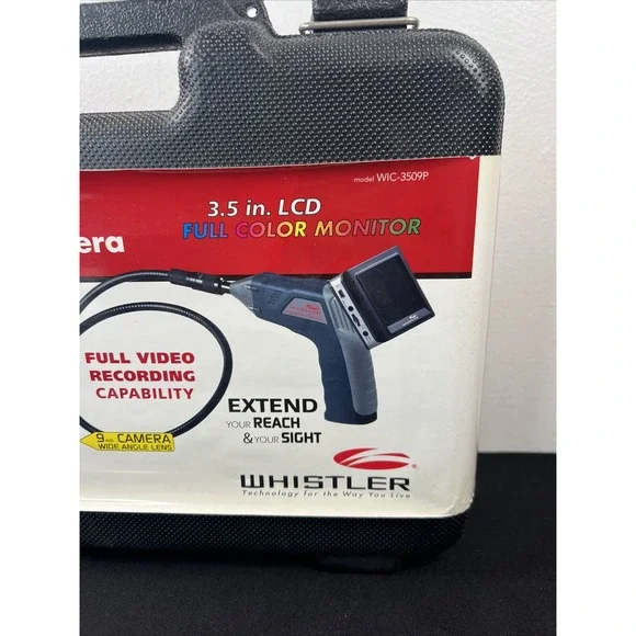 WIC-3509P Whistler 9mm Multi-Purpose Inspection Camera Color Monitor Wide Lens